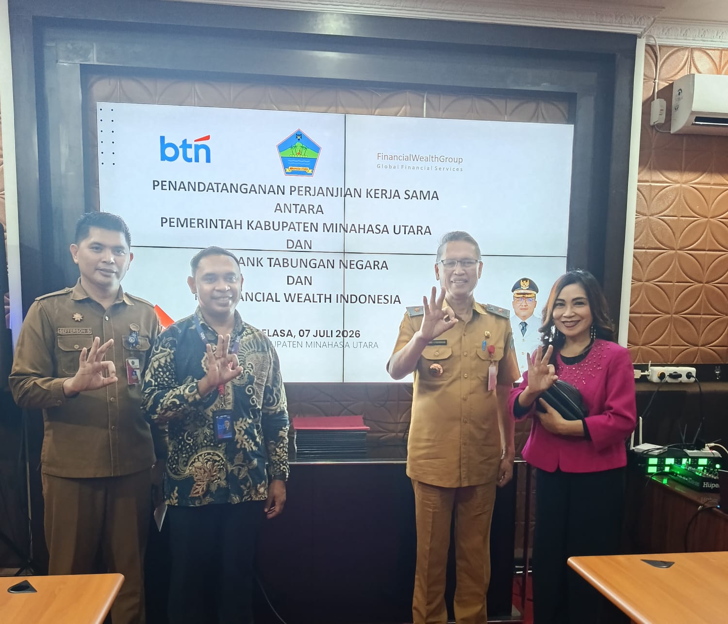 Financial Wealth Indonesia (FWI), North Minahasa Regency Government and BTN Sign Cooperation Agreement to Accelerate Regional Ecosystem Implementation